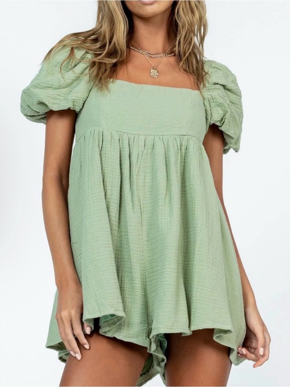 Princess Polly Lorna Romper Sage - Picture 1 of 4